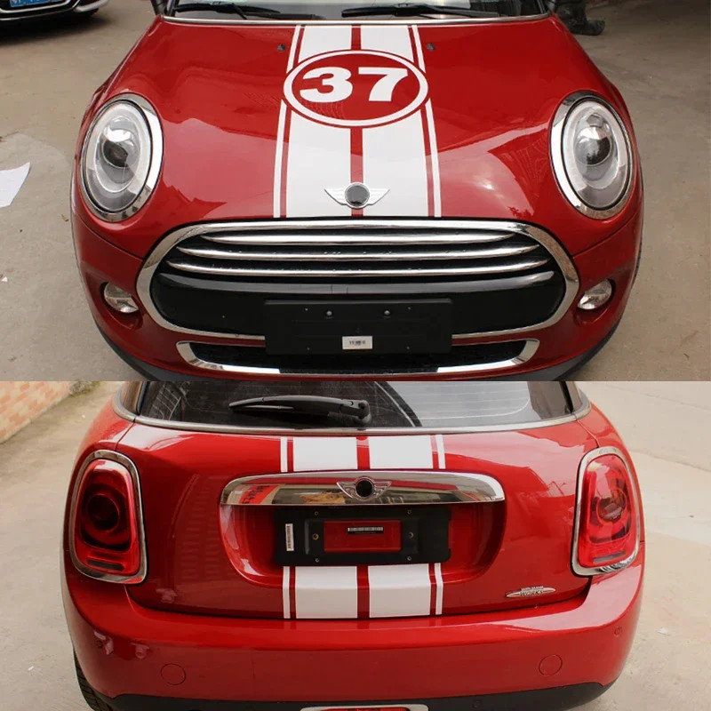 Aftermarket Hood & Rear Door Graphic Decal for Mini Cooper F55 (2015–2016) / F5
