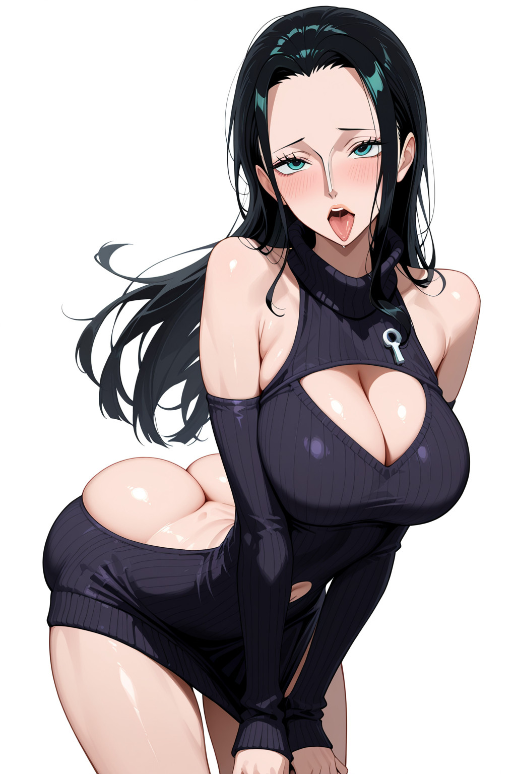 Robin One Piece Anime Sticker – 6" Tall Waifu Weatherproof Vinyl Car Decal