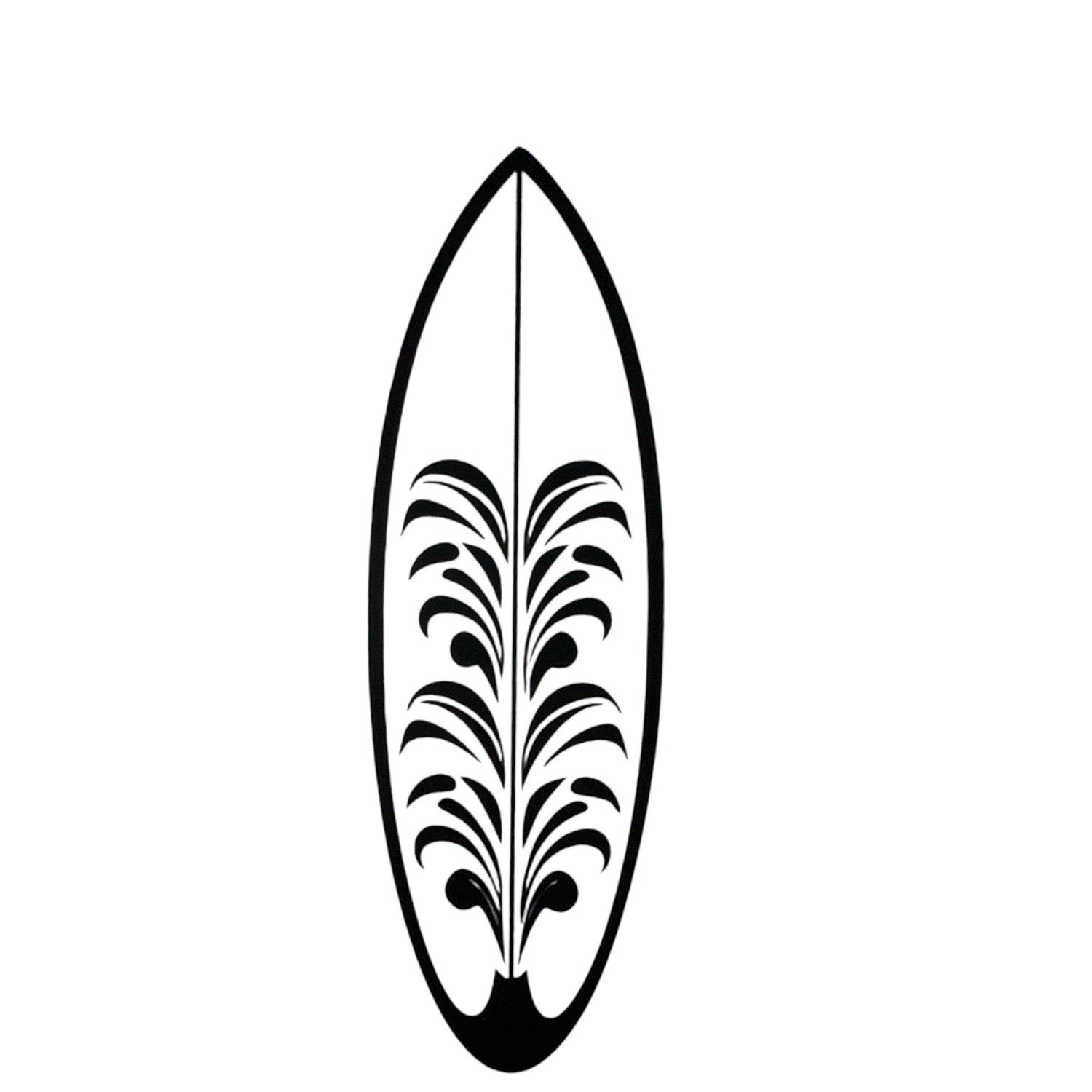 Surfboard Vinyl Decal for car Windows Laptops Any Smooth Surface design #11