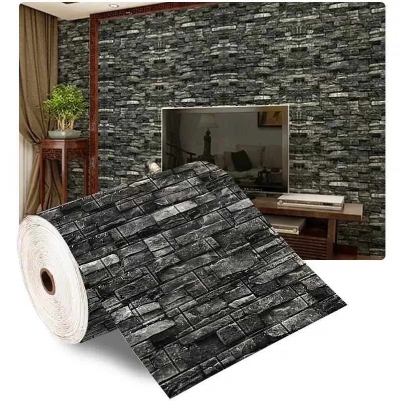 Brick Wall Sticker Self-Adhesive Wallpaper 3D Tile Foam Panel Waterproof Sticker