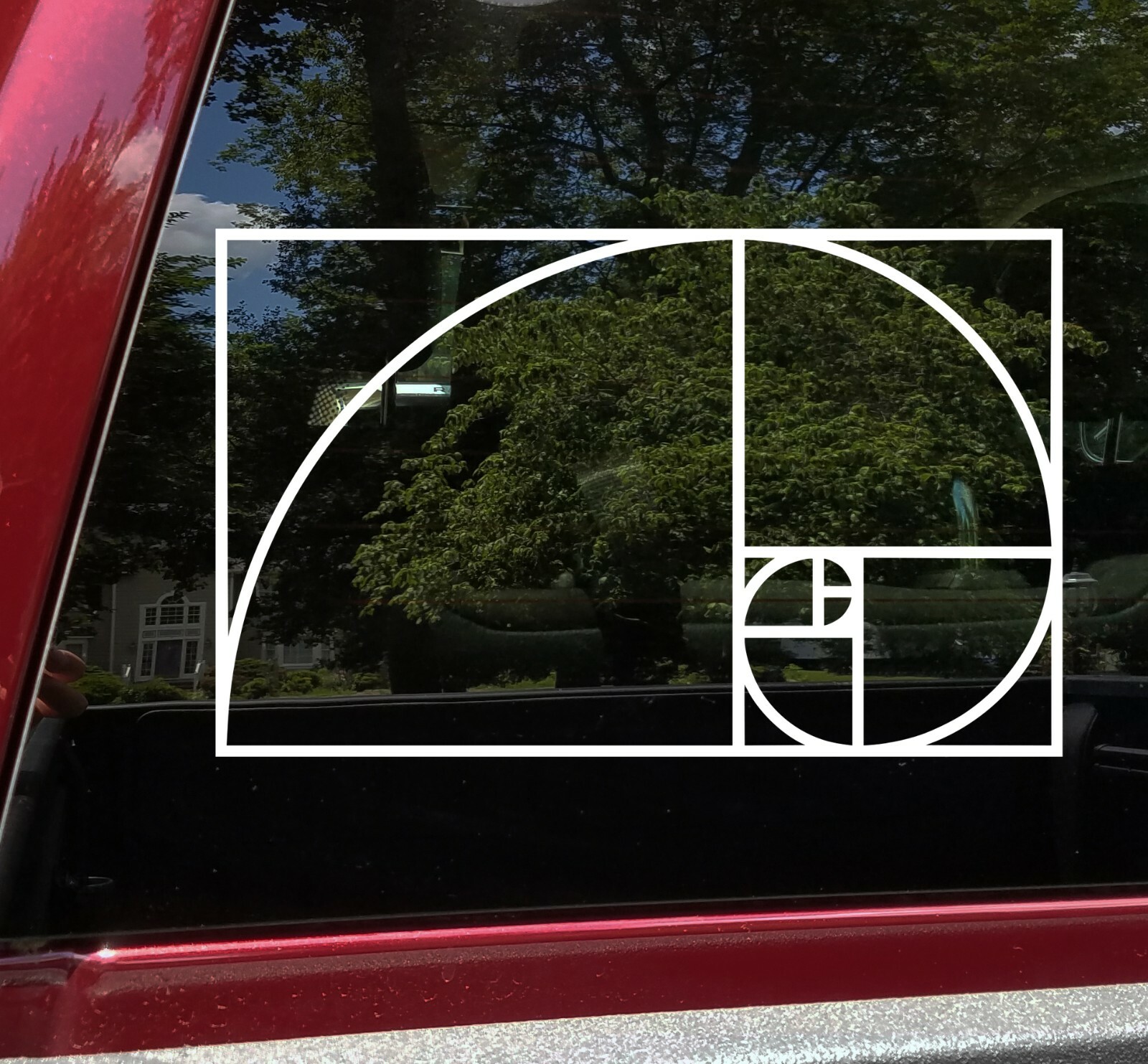 Golden Ratio Vinyl Decal – Fibonacci Spiral Sequence Art Nature Die Cut Sticker