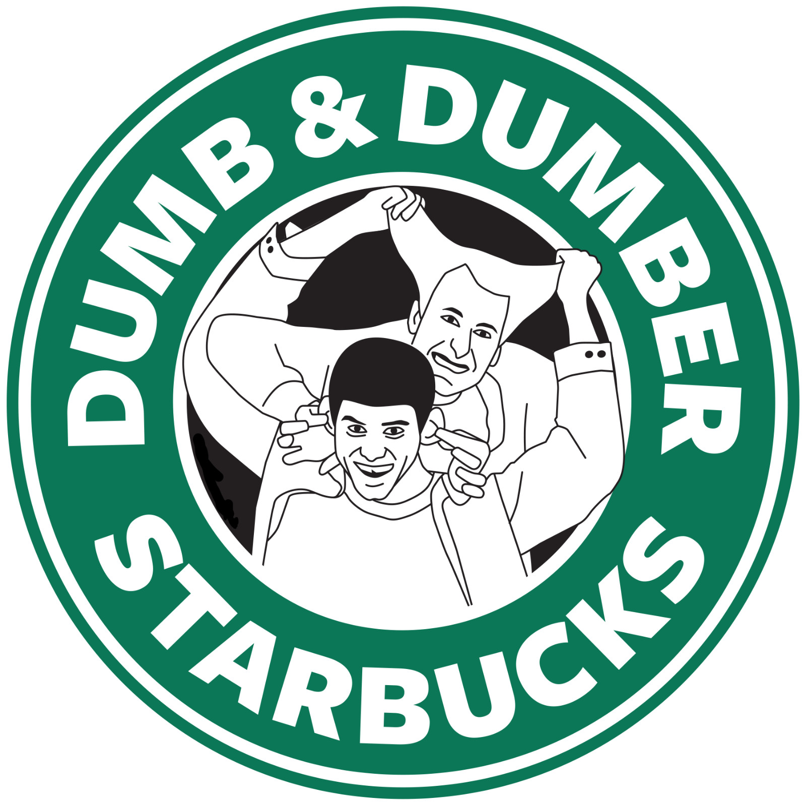 Dumb and Dumber sticker starbucks skate cell laptop bumper vinyl decal
