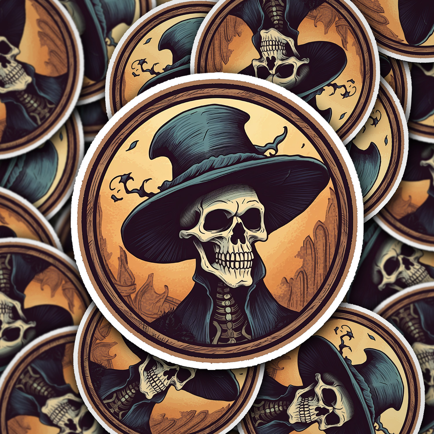 Skull Vinyl Sticker – A Bold Statement of Intrigue