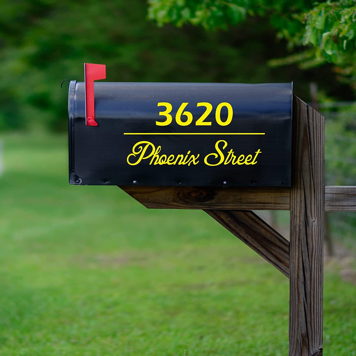 Personalized Mailbox Street Address Decals Set of 2 Vinyl Stickers Custom CMB33