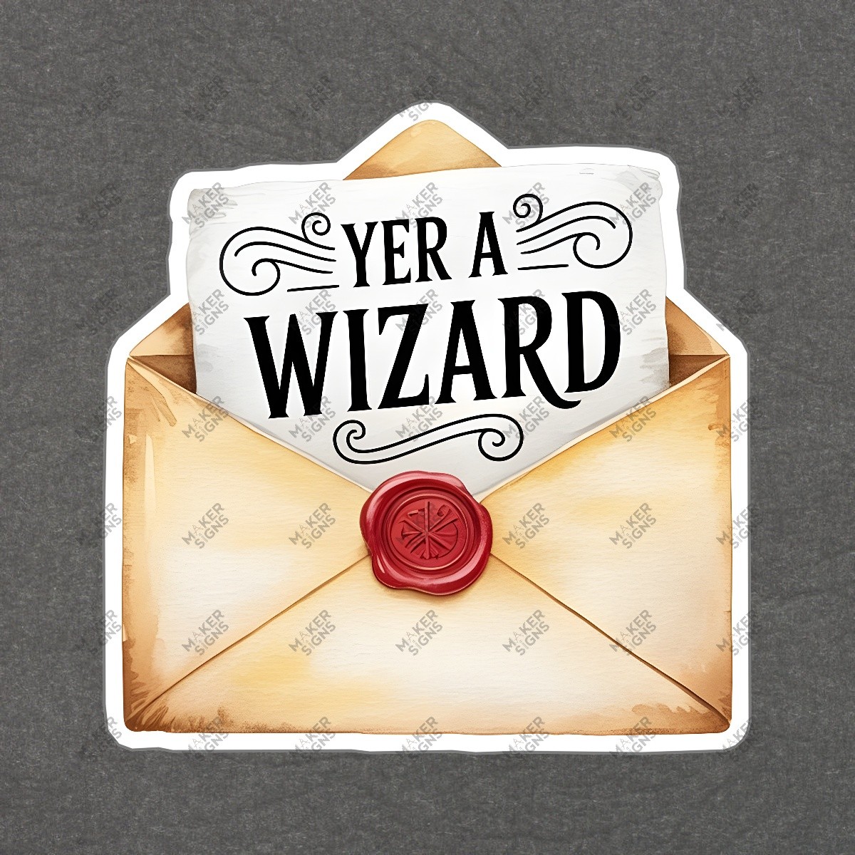 YER A WIZARD Hogwarts Acceptance Letter Art Print Harry Potter #7468