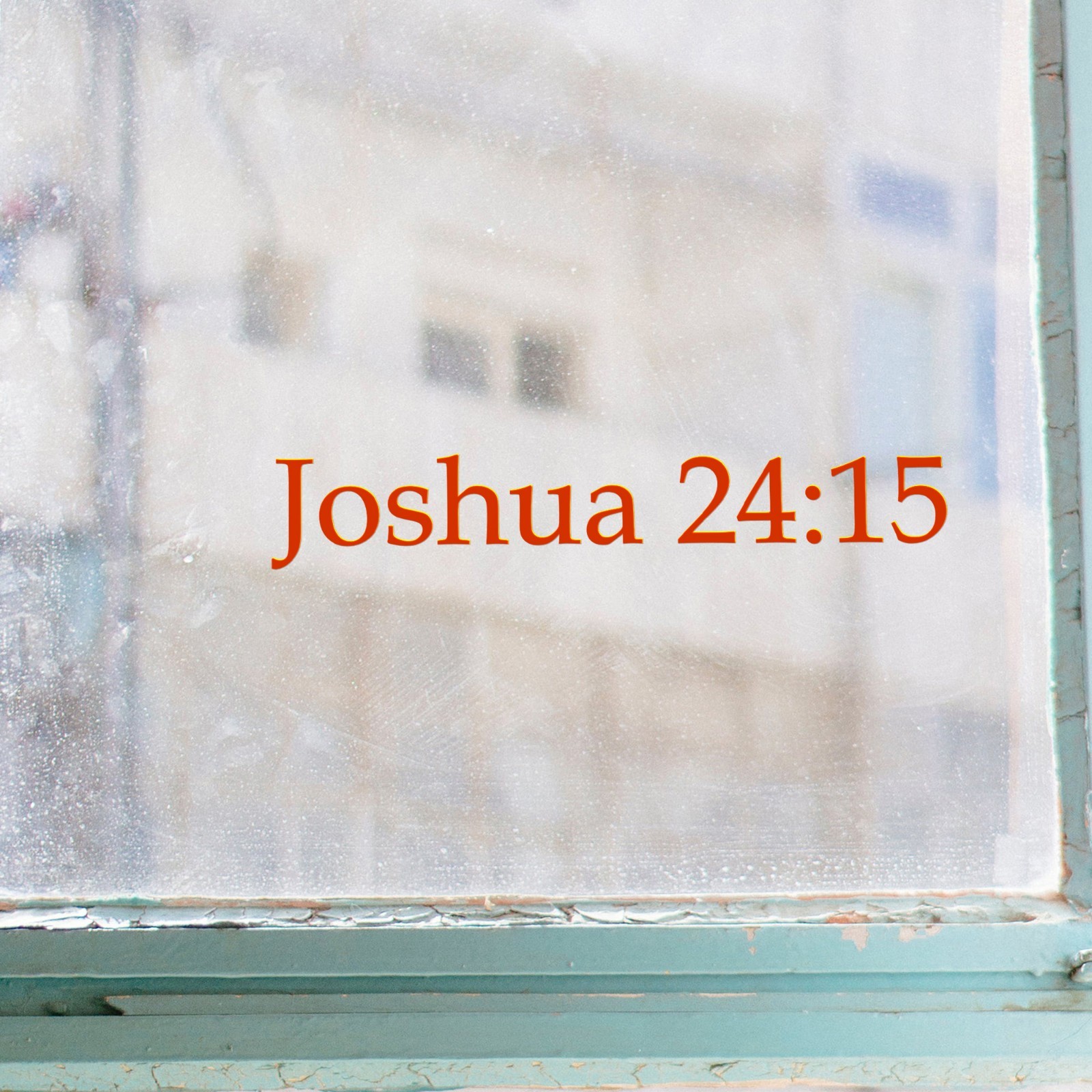 Joshua 24:15 Vinyl Decal Sticker – Christian Bible Verse Scripture Wall Art