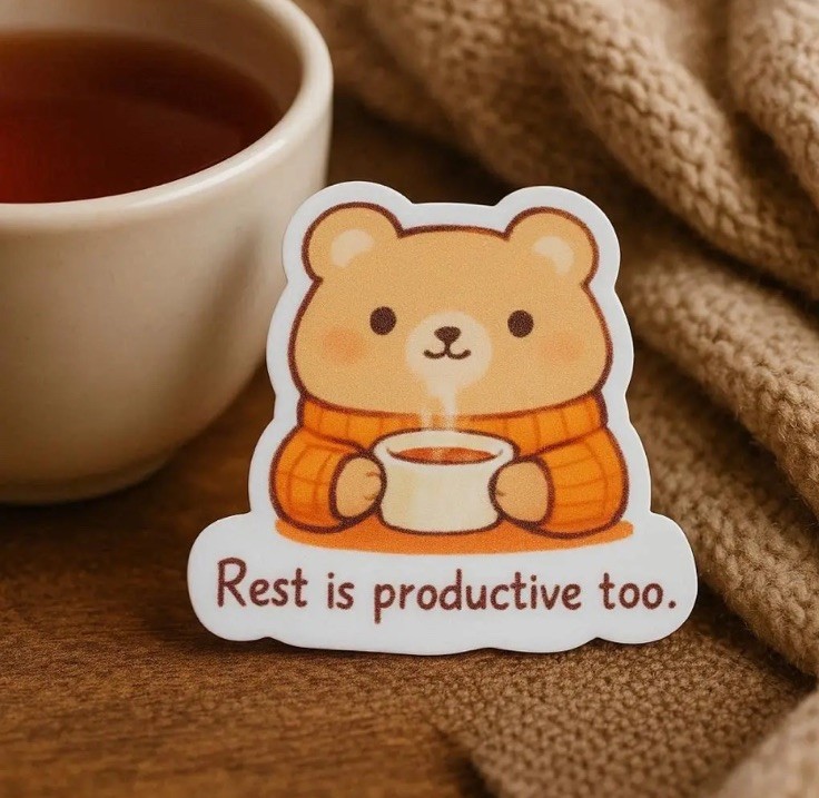 Cute Mental Health Affirmation Stickers – Gentle Therapy Reminders