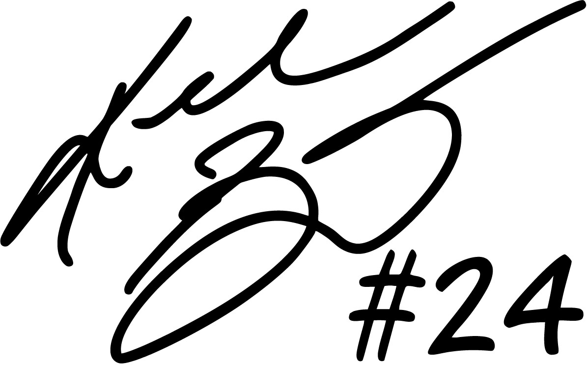 Kobe Bryant Autograph #24 VINYL DECAL LA Lakers, Basketball, NBA, GOAT, card cup