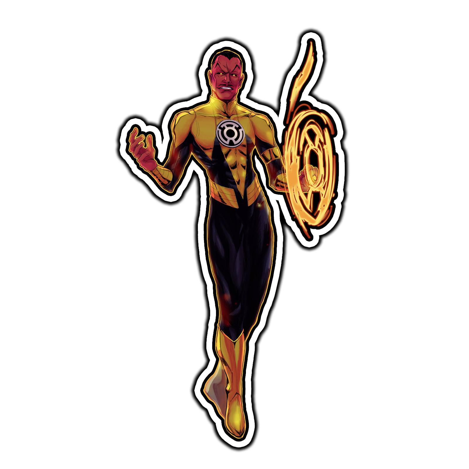 Sinestro Yellow Lantern #1 Comic Sticker Waterproof Vinyl Decal Die-Cut Car