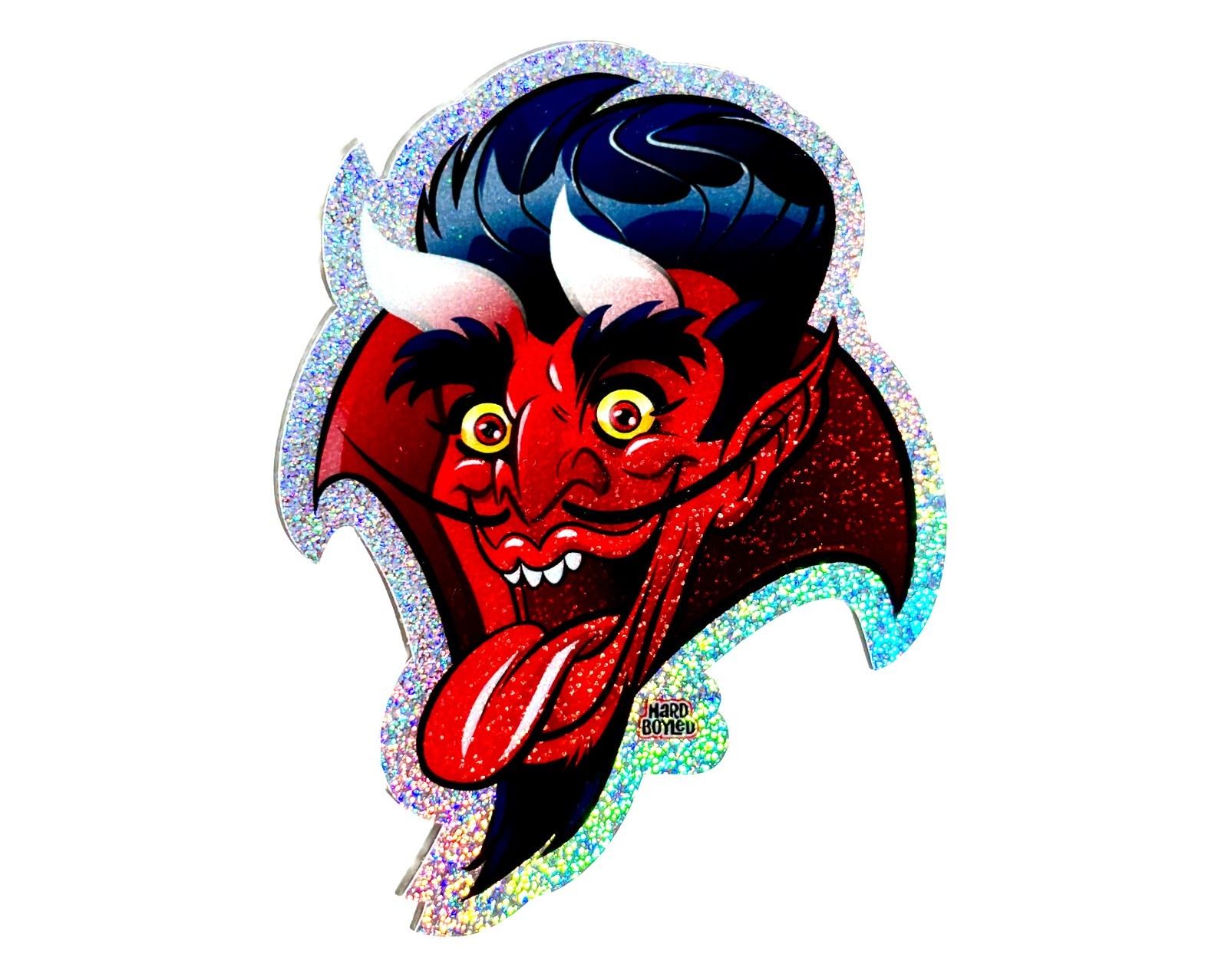 Glam Rock GLITTER DEVIL 4" Vinyl Sticker – Free Shipping!