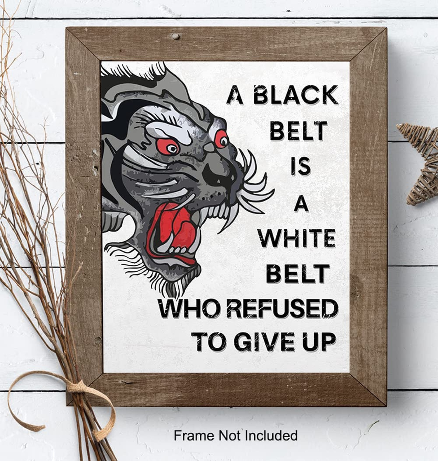 Martial Arts Motivational Wall Decor Art Print – Home, Studio or Dojo Decorat…