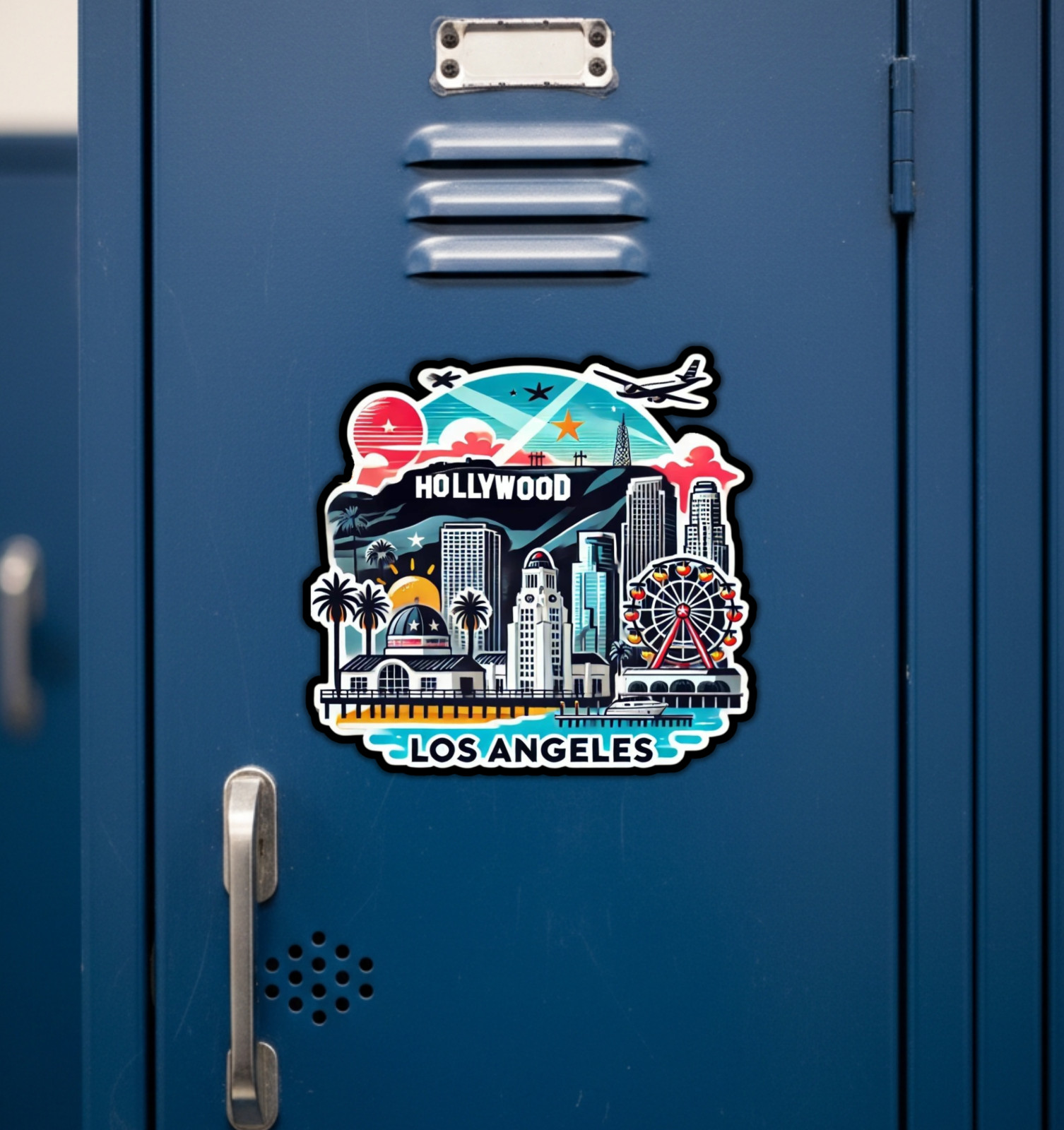 Los Angeles California Fridge Magnet or Laptop Sticker