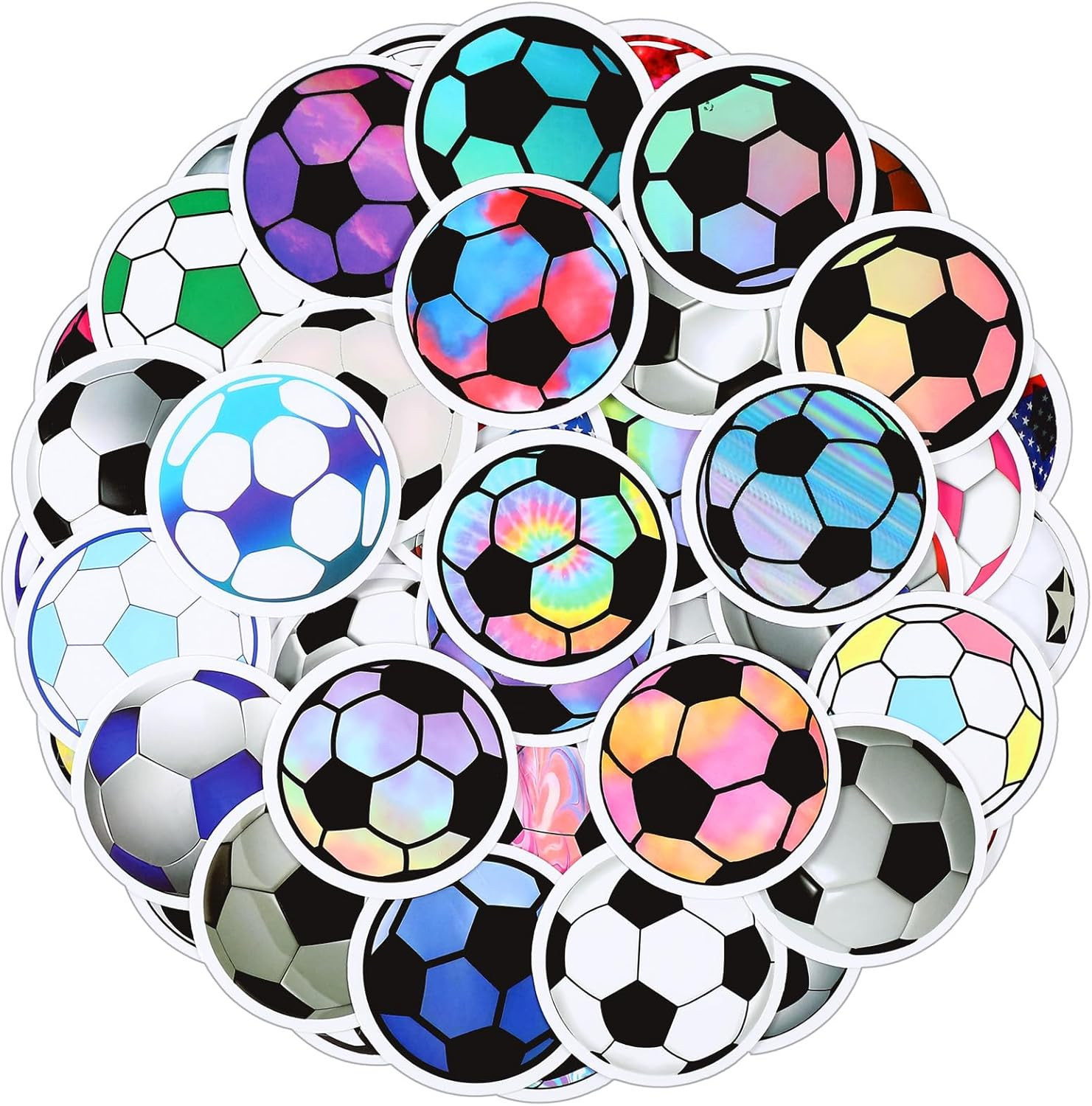240 Pcs Soccer Stickers for Scrapbooking, Vinyl Waterproof Stickers for Teens &
