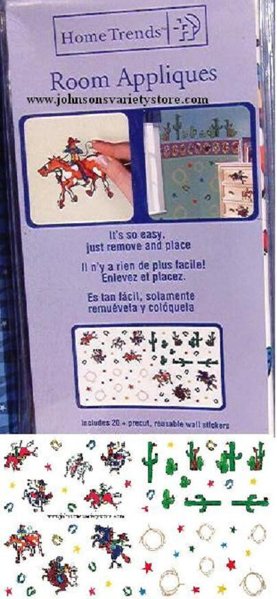 Home Trends "Ride Em' Cowboys" Wall / Furniture Appliques Crafts Peel n Stick