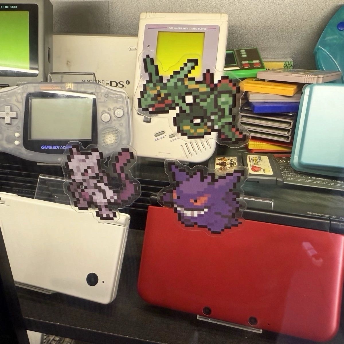 50+ Pokémon Pixel Art Laptop Stickers Transparent Decal Pack Charizard Greninja