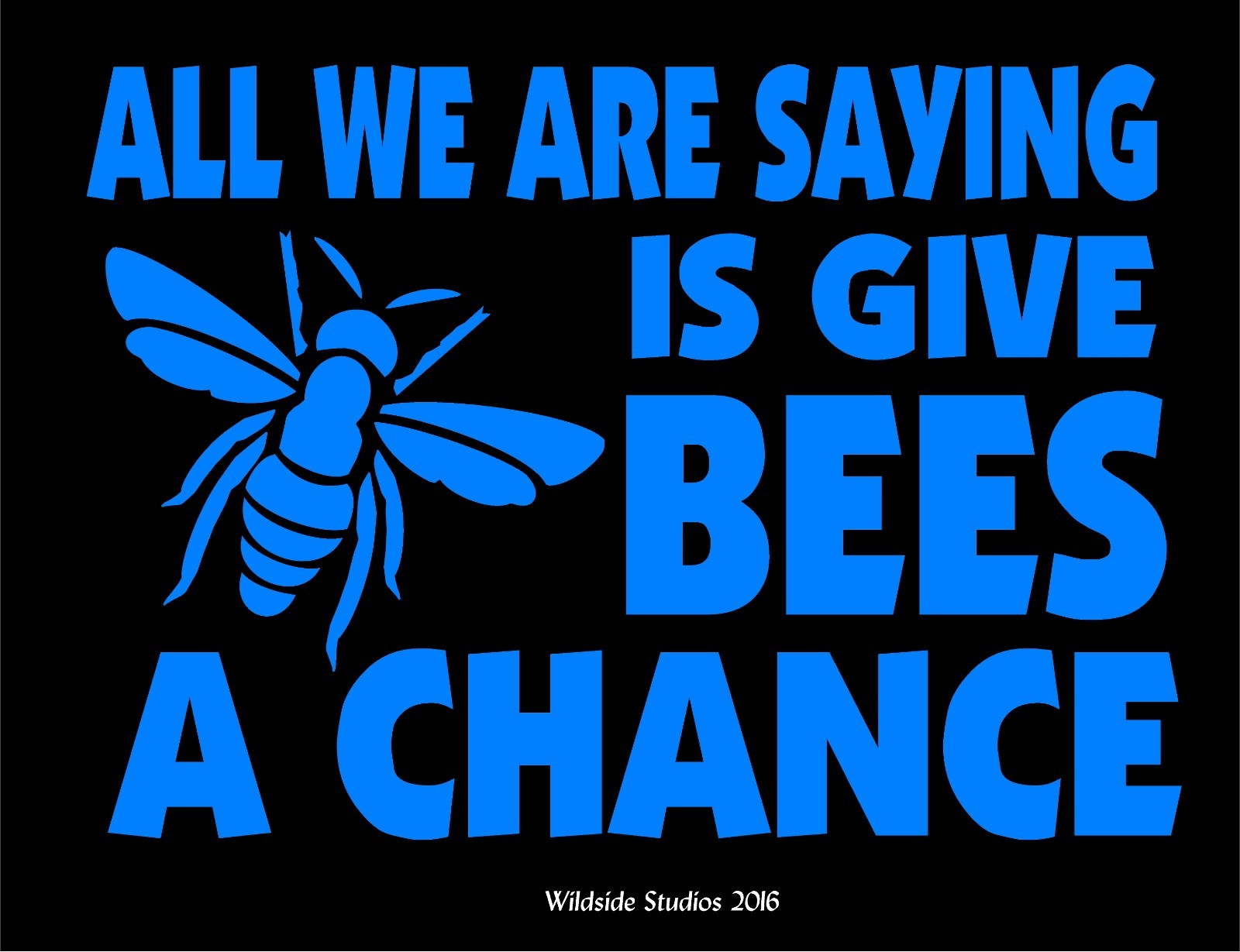 Bee Decal All We Are Saying Is Give Bees A Chance car window vinyl stickers