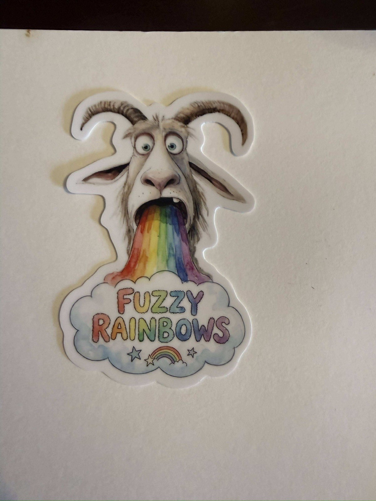 Fuzzy Rainbows Goat Billy Strings BMFS Fan Art Vinyl Sticker