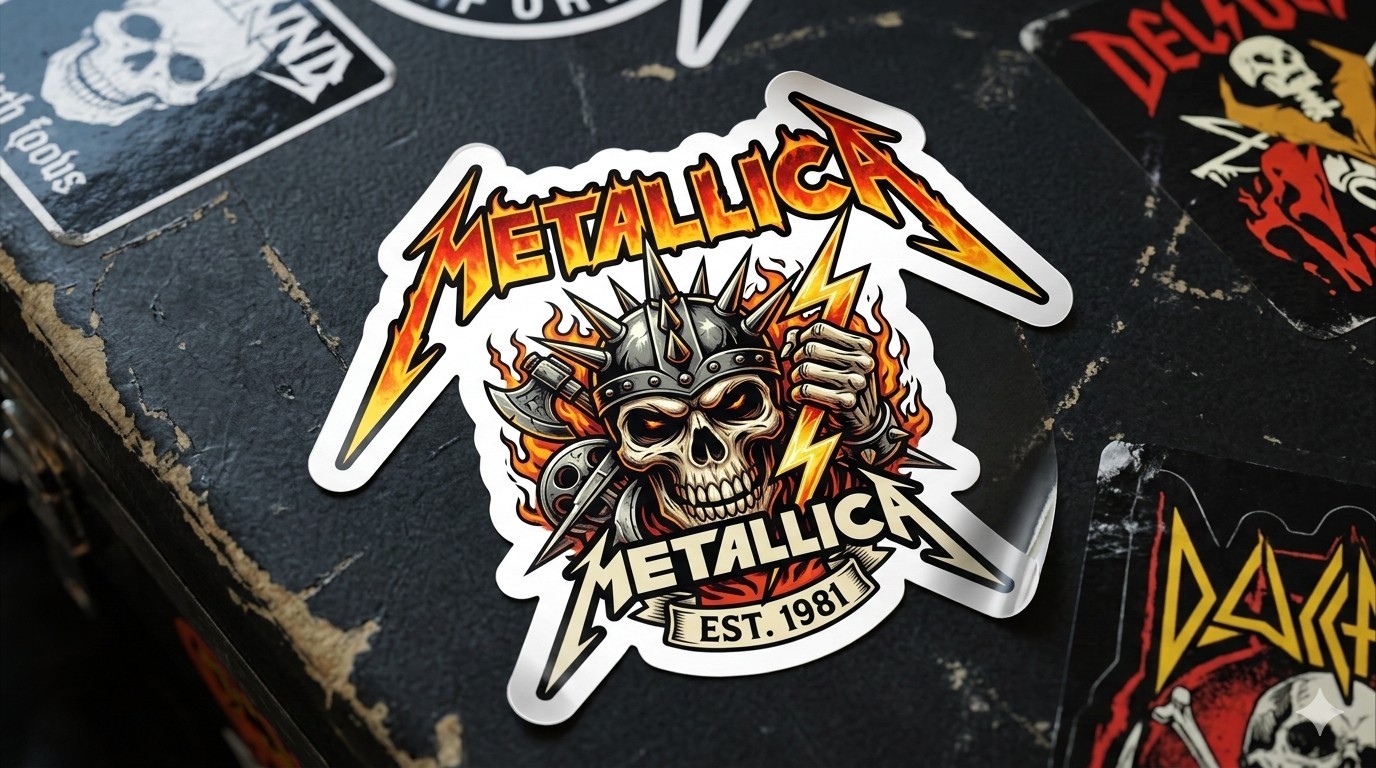 Metallica Sticker Decal Phone Laptop