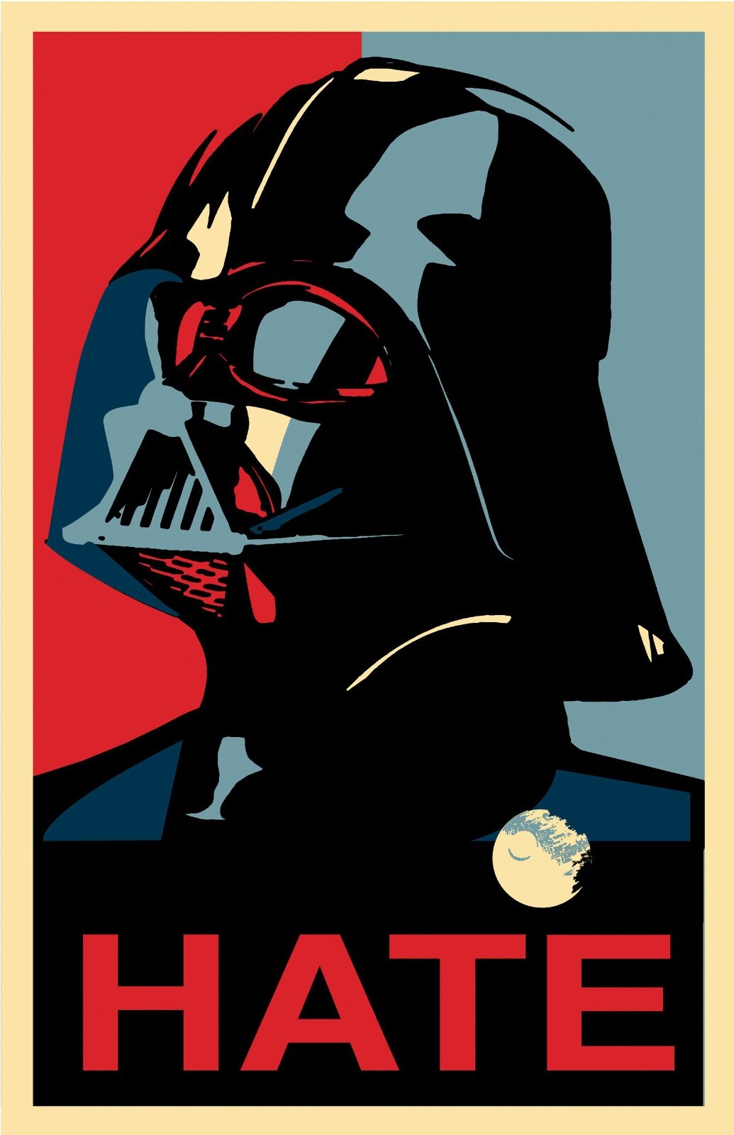 Darth Vader sticker star wars Hate weatherproof bumper vinyl decal