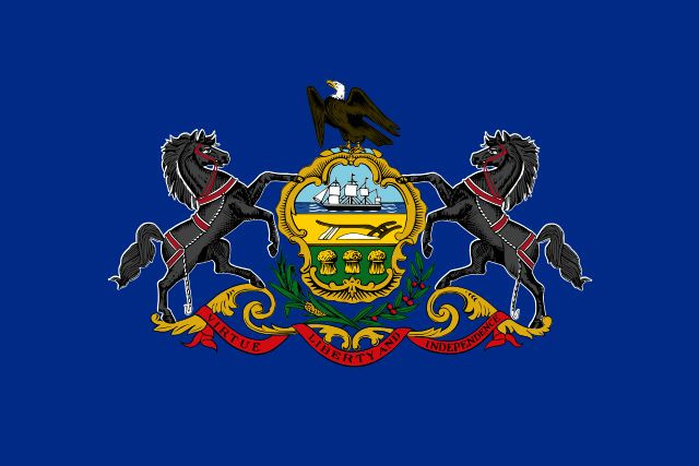Pennsylvania Flag Vinyl Decal / Sticker ** 5 Sizes **