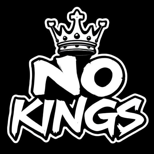 Political Humor Sticker No Kings Anti Trump Tyrant 45–47
