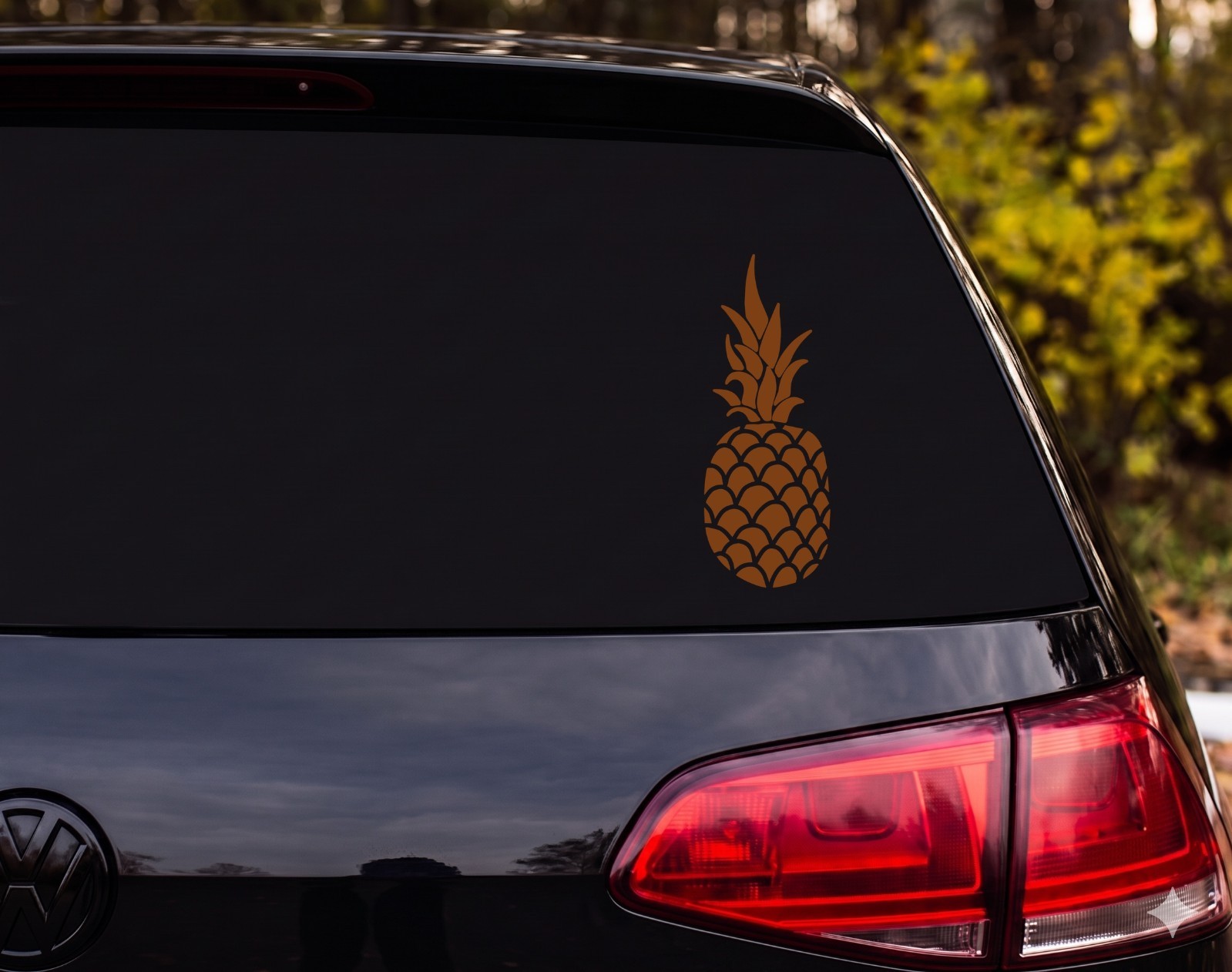 Pineapple Silhouette Vinyl Decal Sticker Laptop Wall Tropical | Foodie Gift