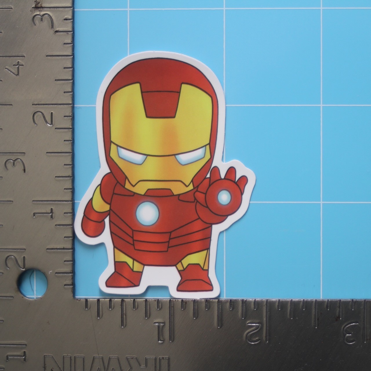 Marvel Universe Sticker (IRON MAN) MCU Superheroes, Gloss PVC Decal
