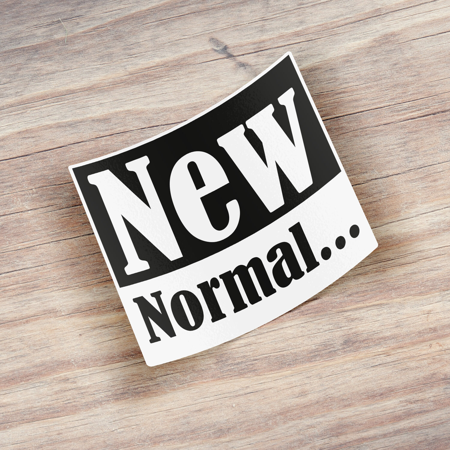 New Normal Quote Car Bumper Vinyl Sticker Decal