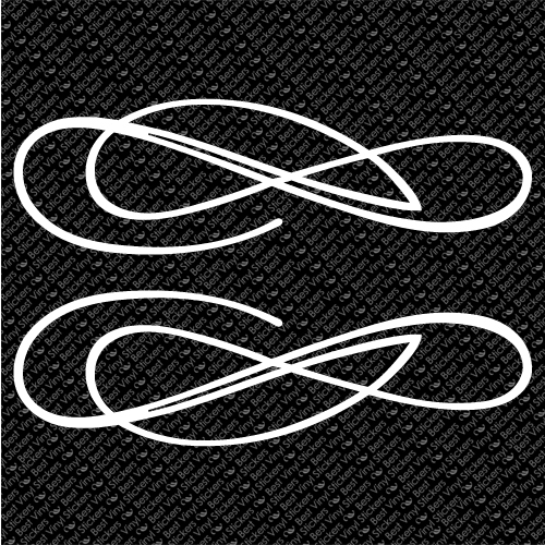 PINSTRIPE SET CHOPPER BIKE FENDER TANK CAR WINDOW VINYL DECAL STICKER (PS-17)