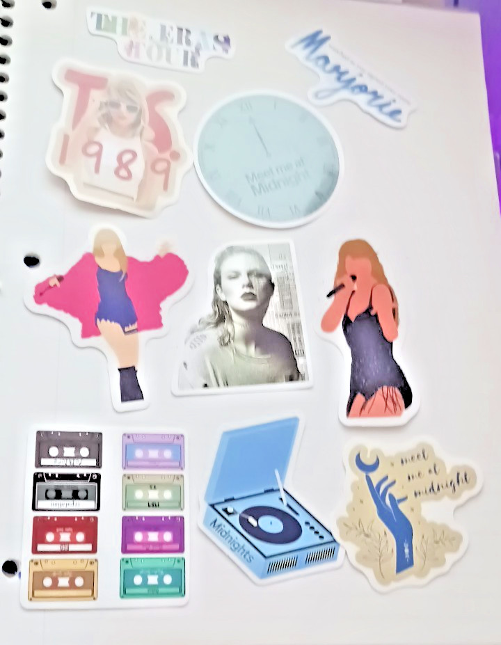 Taylor Swift Stickers 10 pcs. Party Favors , Water Bottle, Decor, Music FAN #1