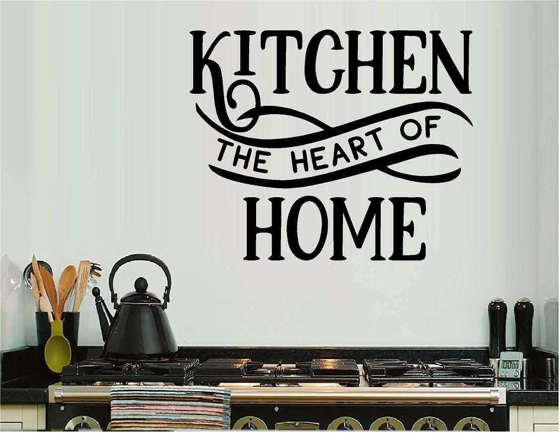 Kitchen the Heart of the Home Vinyl Decal Home Décor 12" x 15"