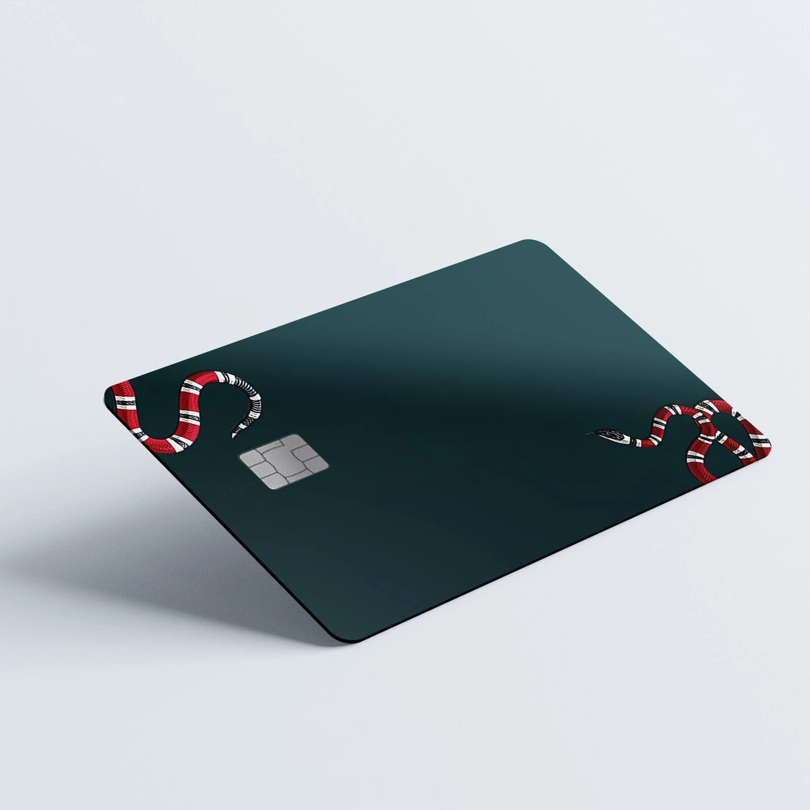 Credit Card Skin Stickers Red & Black Snake Card Skins Sticker Pack of 2 Skins