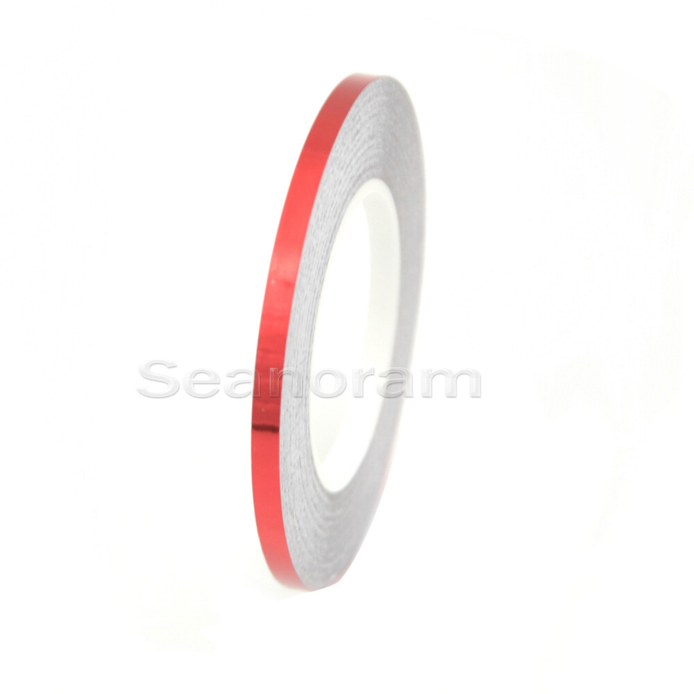 1/8" 3mm Red Chrome DIY Home Shop Bar Pinstriping Pin Stripe Decal Vinyl Sticker