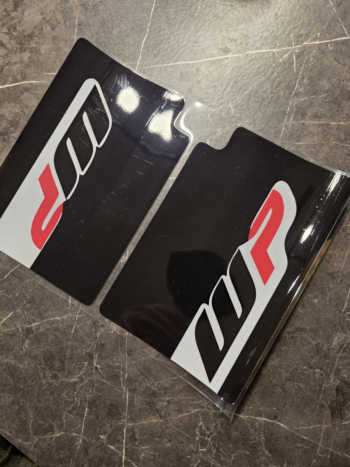 WP Suspension Bike Upper Forks Decal Stickers Graphic Set Black KTM