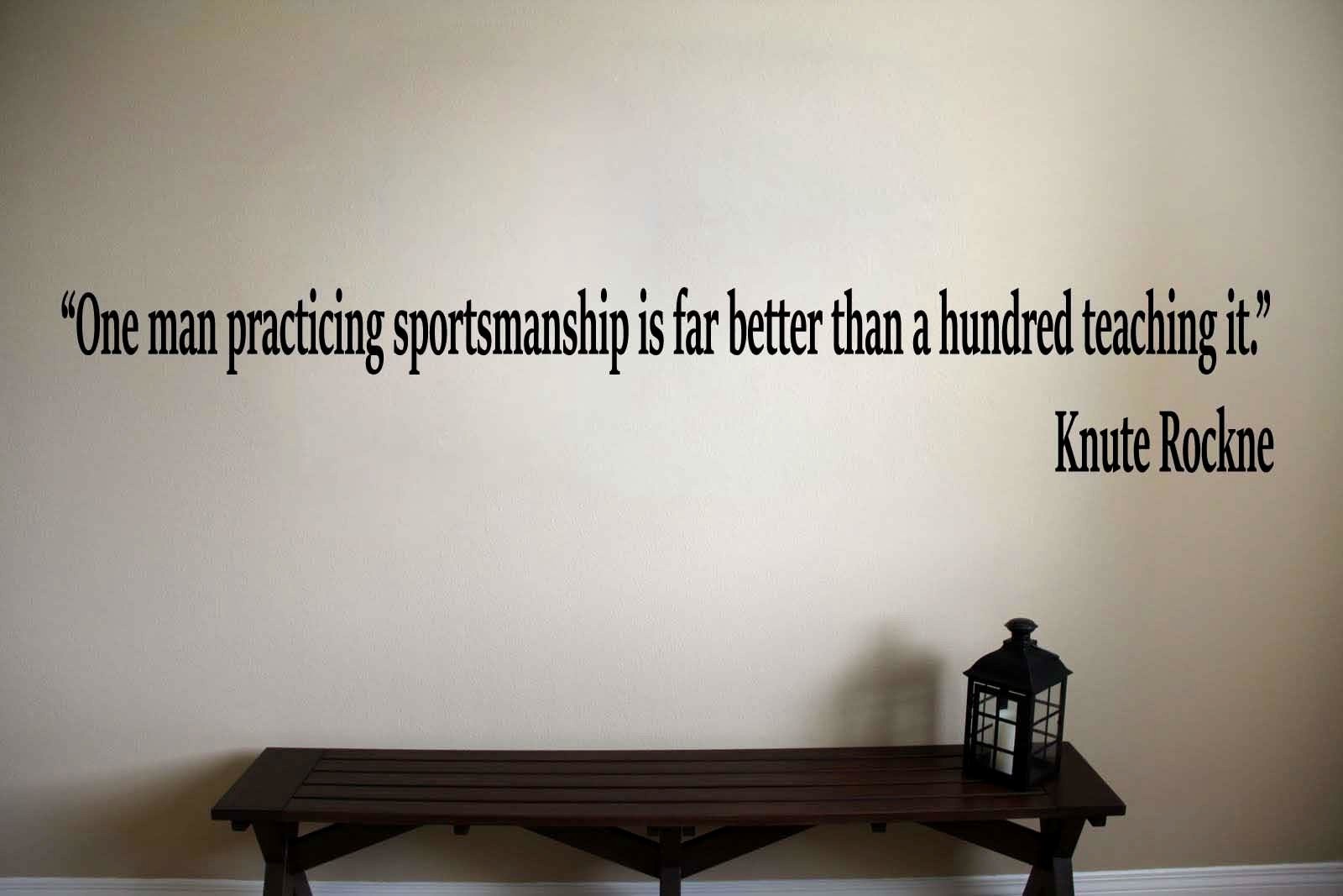 Knute Rockne Notre Dame Sports Football Quote Vinyl Wall Sticker Decal (a)