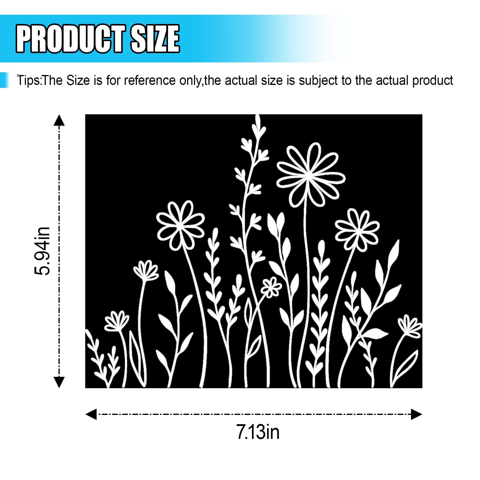 Wildflowers Boho Car Sticker Decal, Waterproof Vinyl Flower Vehicle Window St…