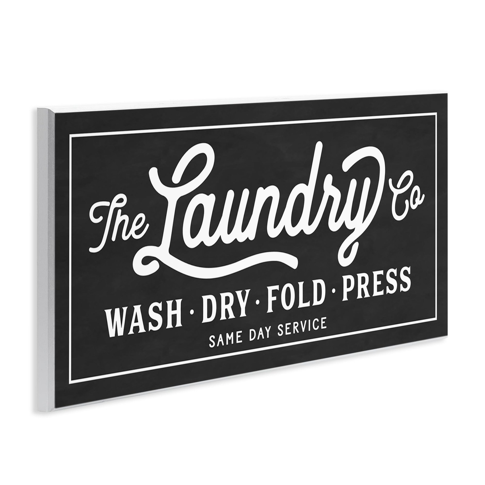 Stupell Industries Vintage Laundry Sign Cursive Typography Wall Plaque Art, 7…