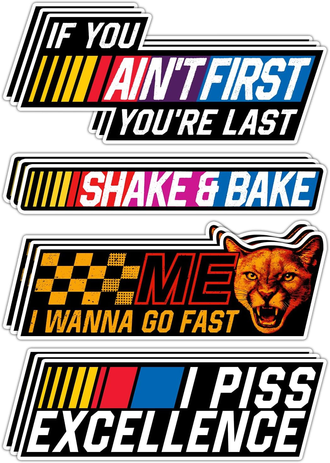 (12Pcs) Shake and Bake Sticker – 5 Inches, Shake N Bake Sticker, If You Ain'T Fi