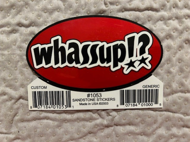 Sandstone Stickers: Whassup!? Sticker