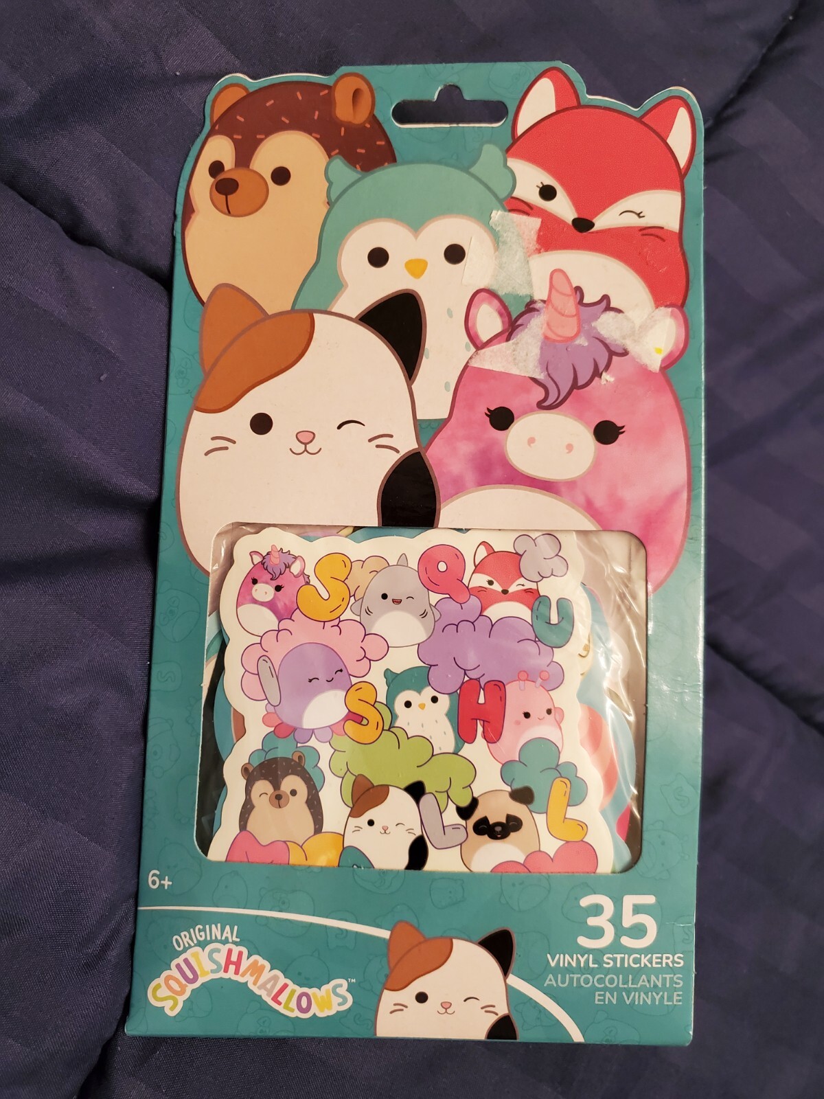 Original Squishmallows Vinyl Stickers – 35 Per Package – NEW unopened decals NIP