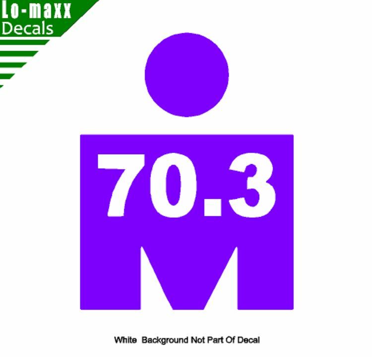 Ironman Triathlon 70.3 Endurance Multisport Race Event Die Cut Vinyl Decal