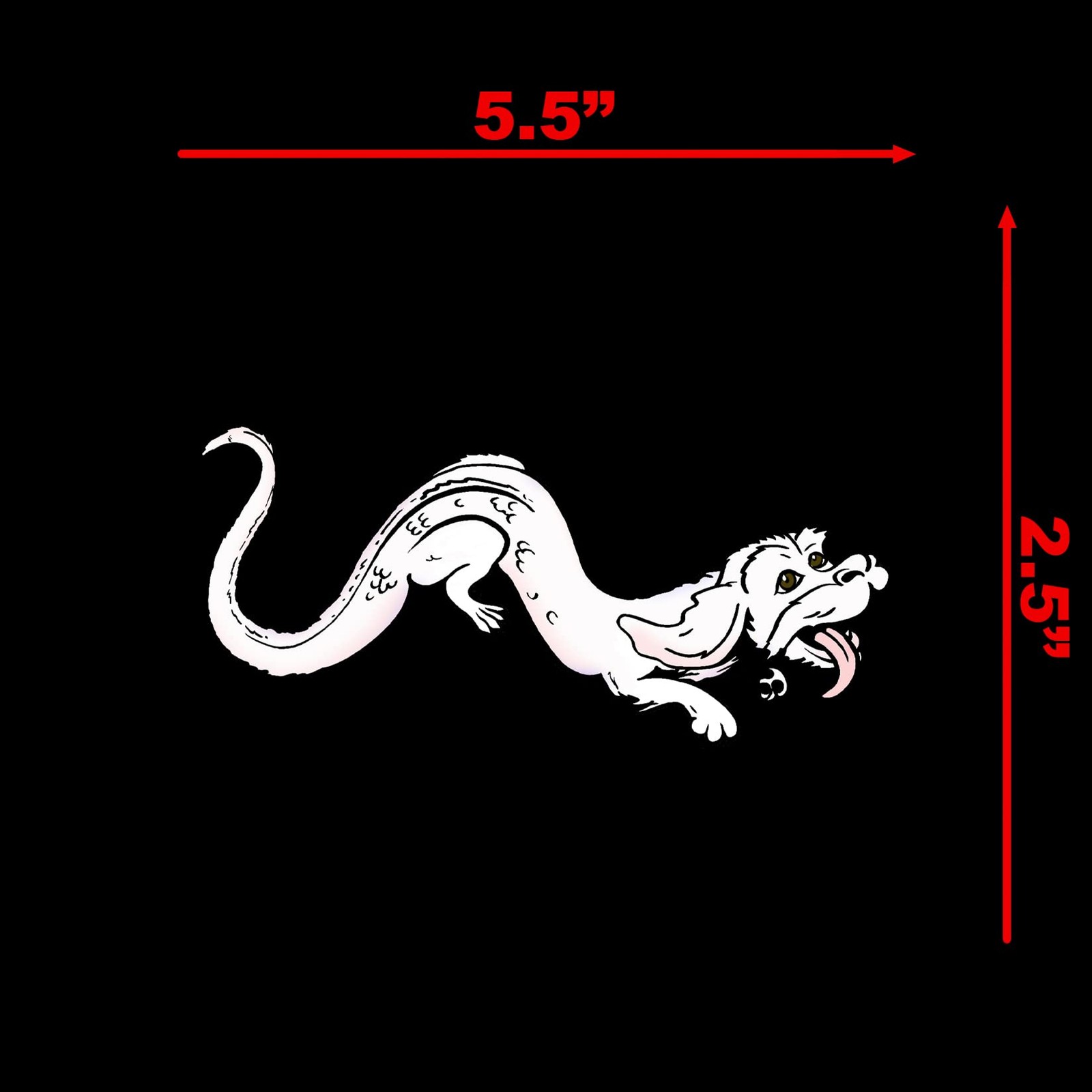 Luck Dragon Sticker Decal Notebook Car Laptop 5.5"x2.5" (Color)