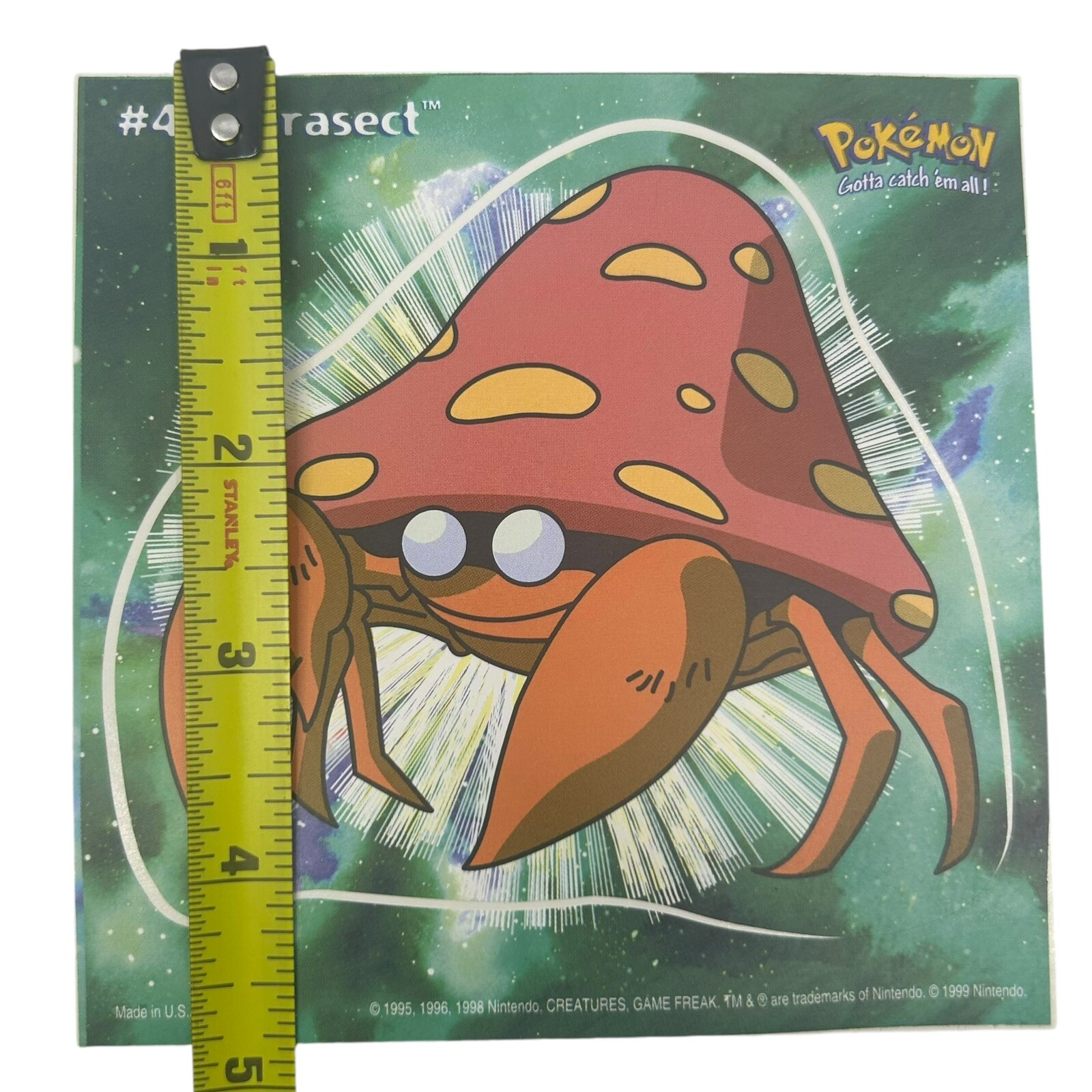 Pokemon Collect ’em Stick-Ups Parasect #47 Large 4” Sticker Priss Prints