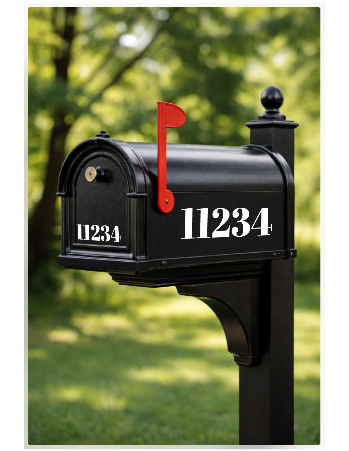 Custom Mailbox House Numbers Vinyl Sticker Decal Make Your Own Personalized A