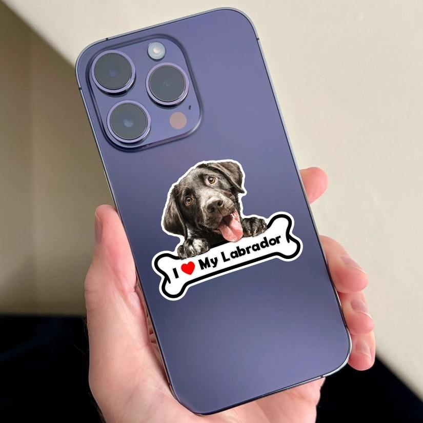 I Love my Labrador, Sticker, Peel N' Stick, Different Sizes