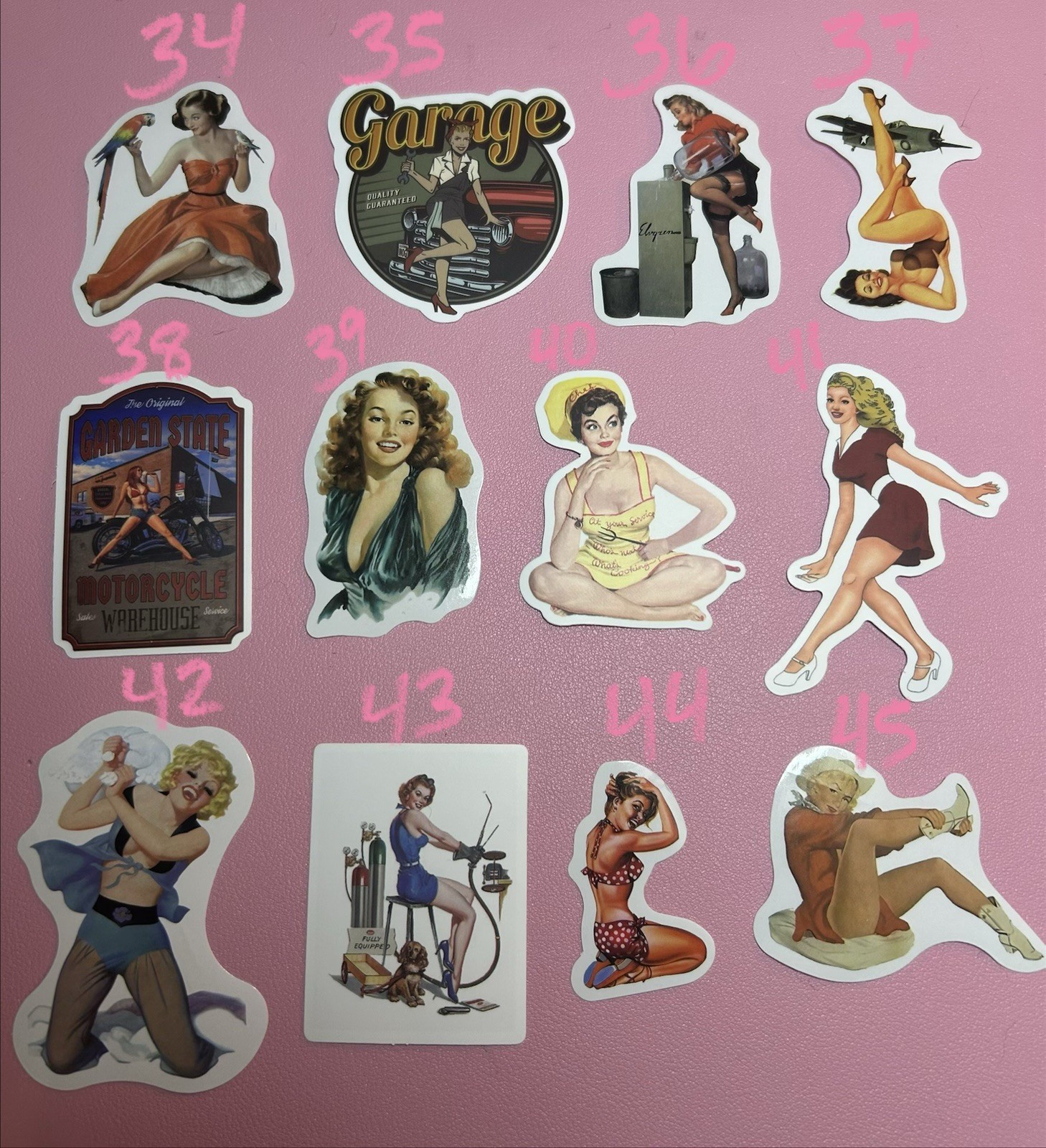 Pinup Girls And More Stickers