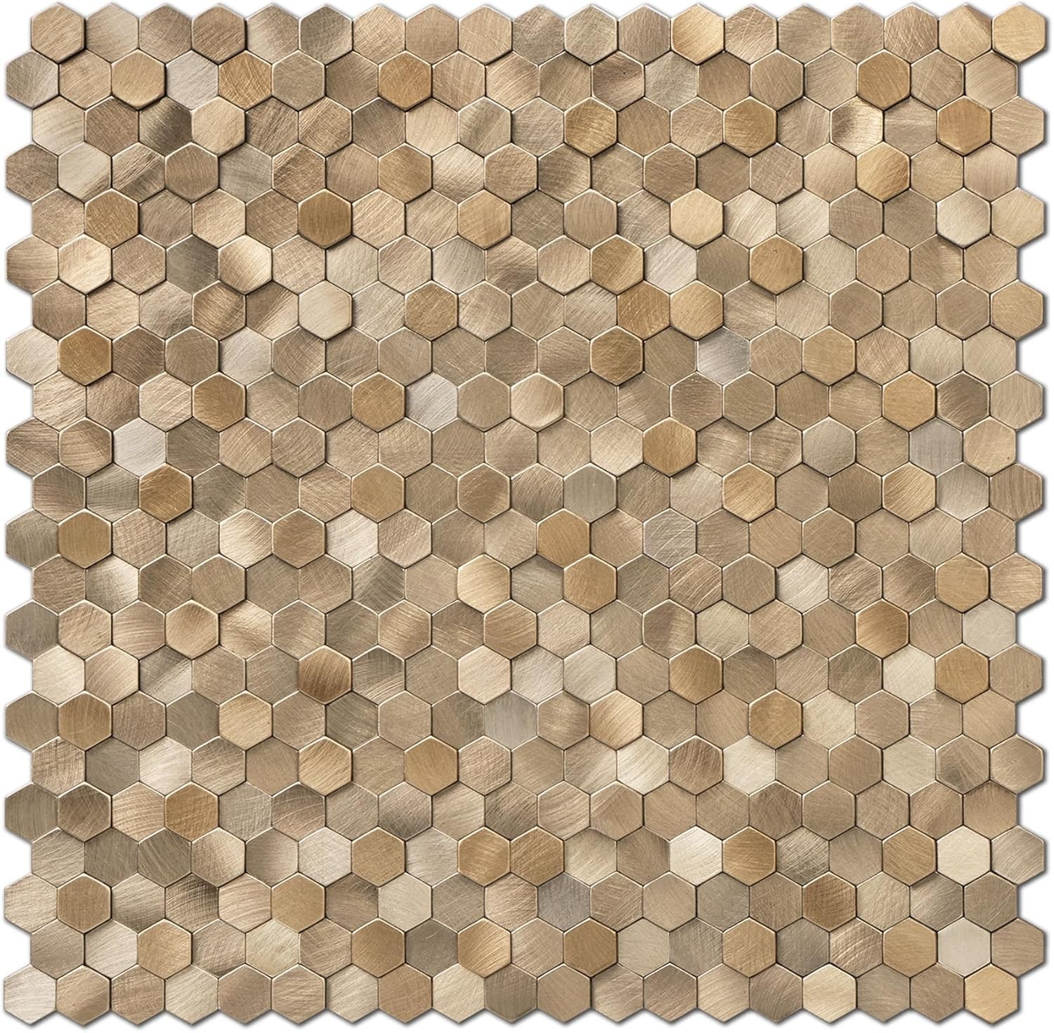 8Pcs Peel Stick Backsplash Tiles, Stick on Mosaic Self Adhesive Tiles,3D Hexagon