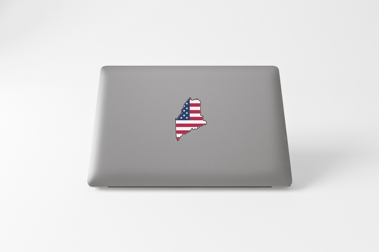 State of Maine Flag Map Sticker Decal USA Maine State