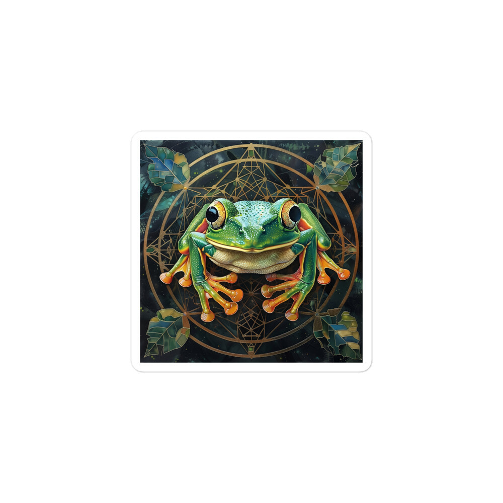 World of Wilds – Frog Lookin' at You – slappin' sticker