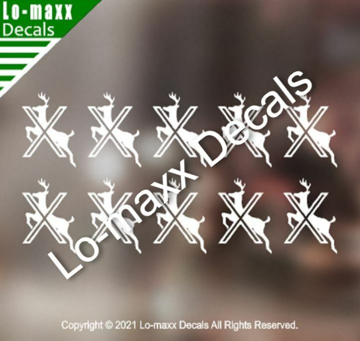 Deer Kill Markings Hunting Car Truck SUV Premium Quality Die Cut Vinyl Decal